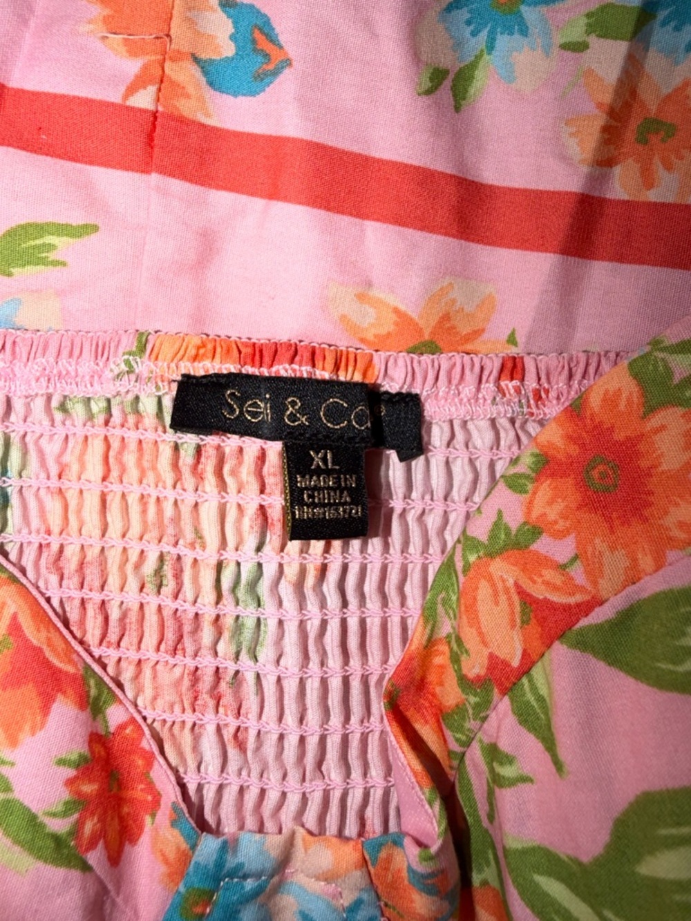 Floral Printed Sweetheart Neck Midi Dress XL - Picture 3 of 8